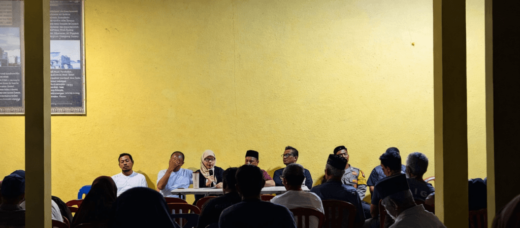 Proses pemilihan Ketua RT 001 RW 004 Kampung Panau Kelurahan Kabil Nongsa Batam.