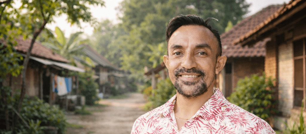 Hema Nadal berada di lingkungan perkampungan warga saat menyampaikan ajakan kepada masyarakat untuk mendukung langkah pemerintah dalam menangani krisis air.